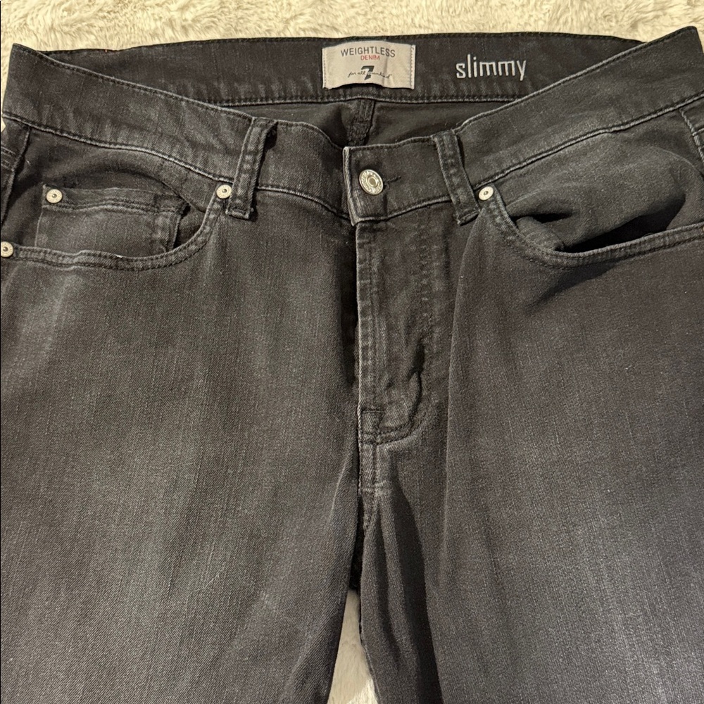 7 For All Mankind Slimmy Dark Gray Jeans